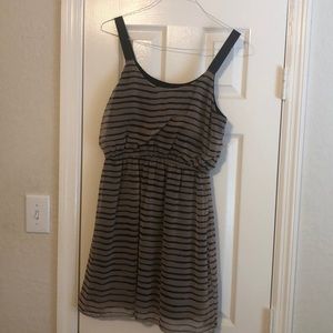 Black and Tan stripped dress.